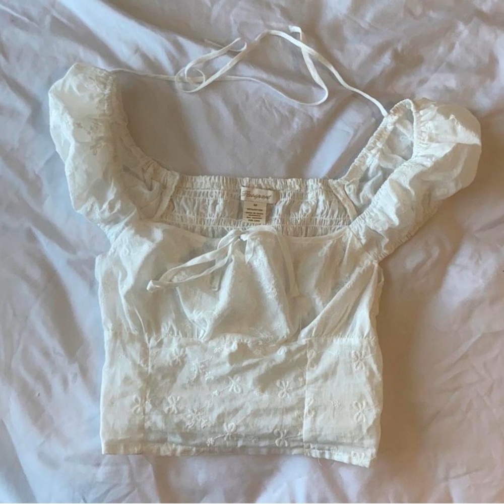 Passport White Blouse with Embroidered Details